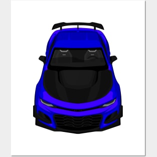 camaro zl1 1le dark-blue Posters and Art